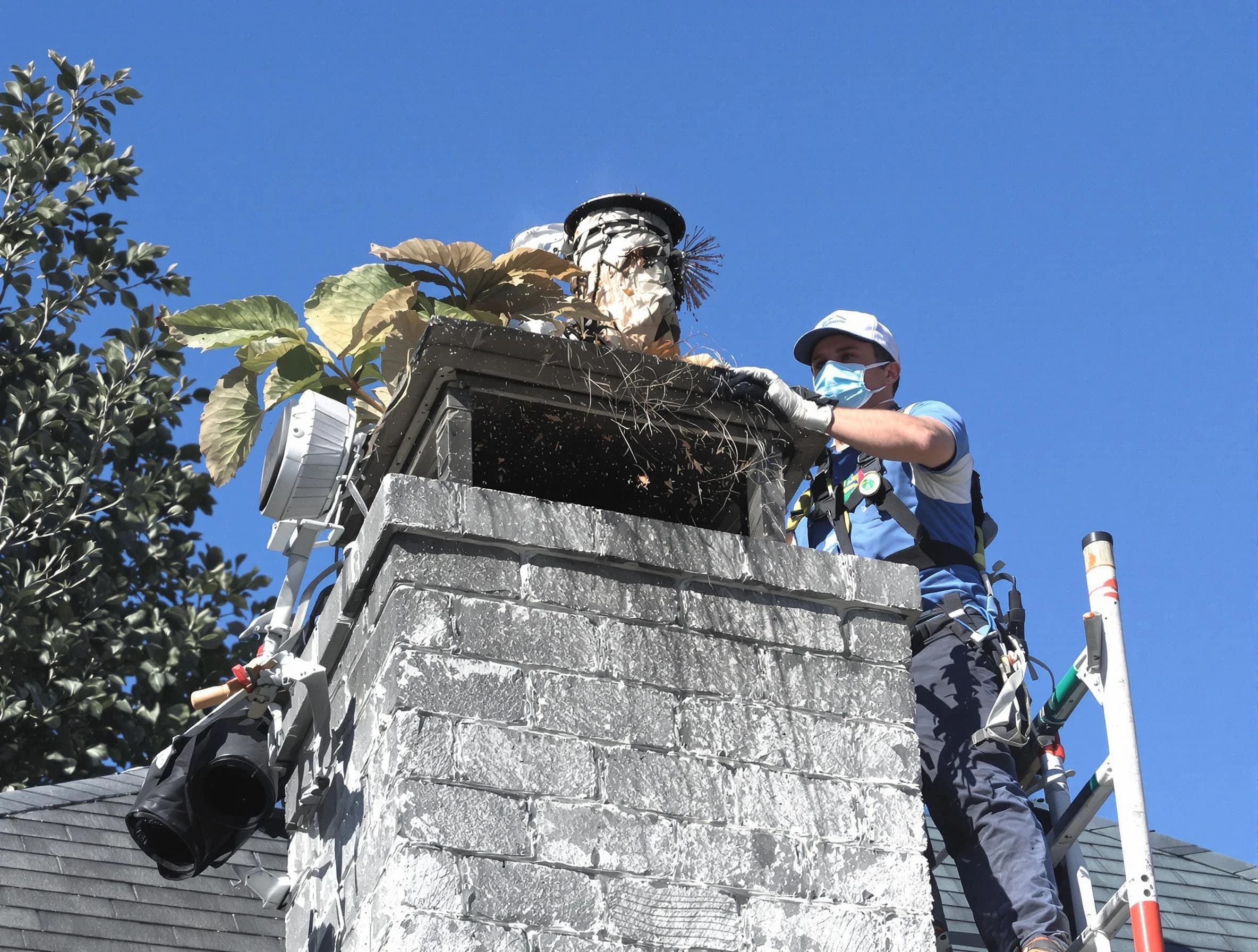 Casa Grande Chimney Sweep specialist performing chimney cleaning in Casa Grande, AZ