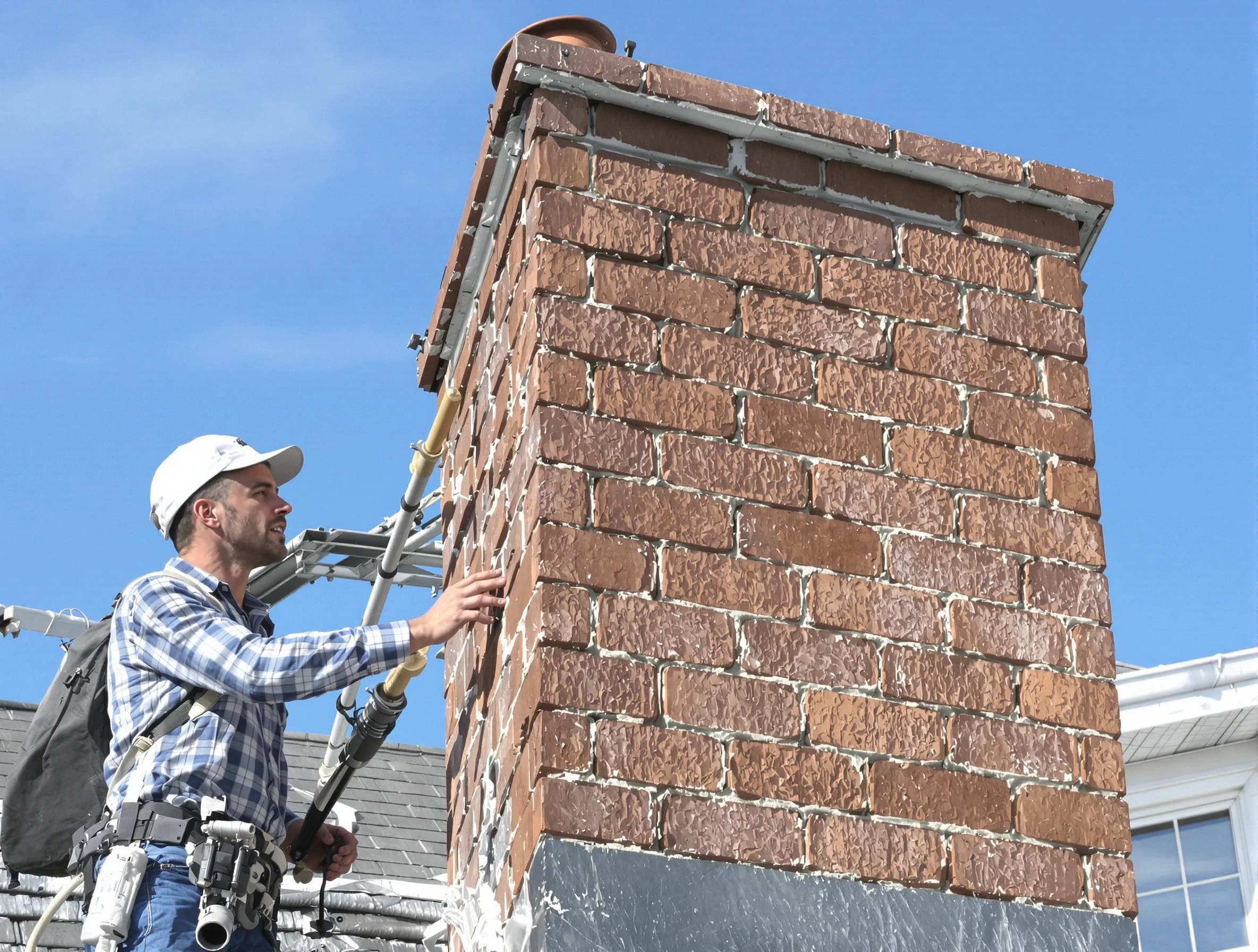 Brickwork for a chimney rebuild by Casa Grande Chimney Sweep in Casa Grande, AZ