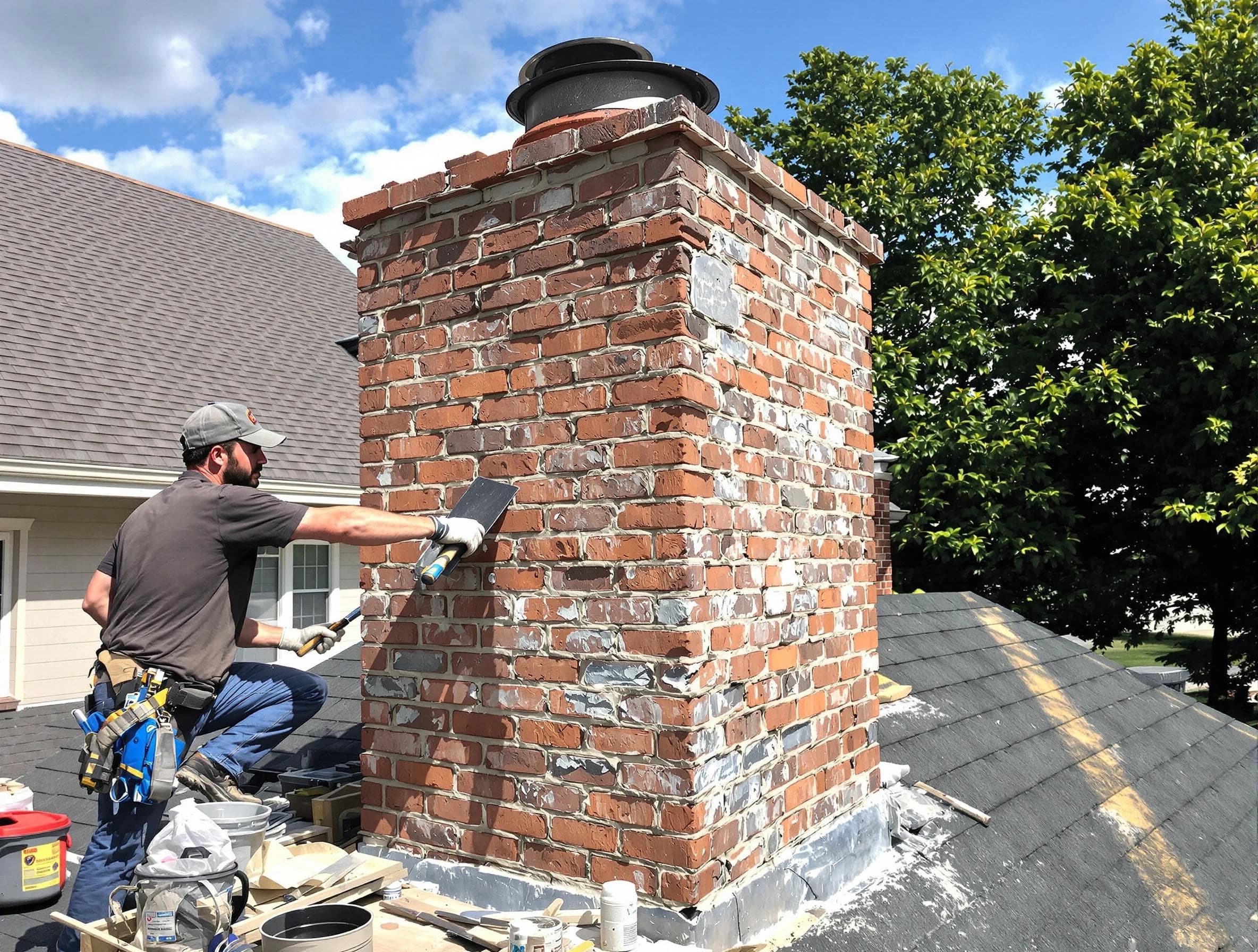 Completed chimney rebuild by Casa Grande Chimney Sweep in Casa Grande, AZ