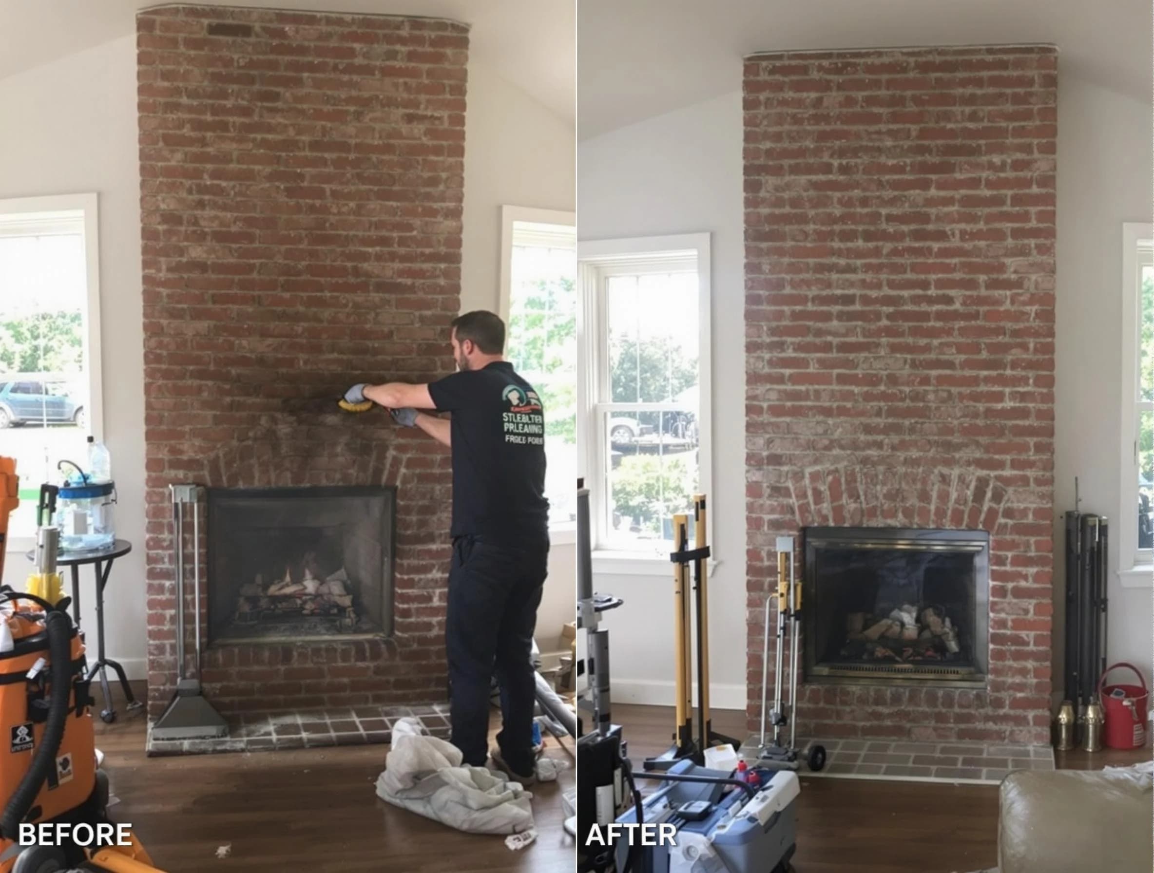 Finished chimney sweeping service by Casa Grande Chimney Sweep in Casa Grande, AZ