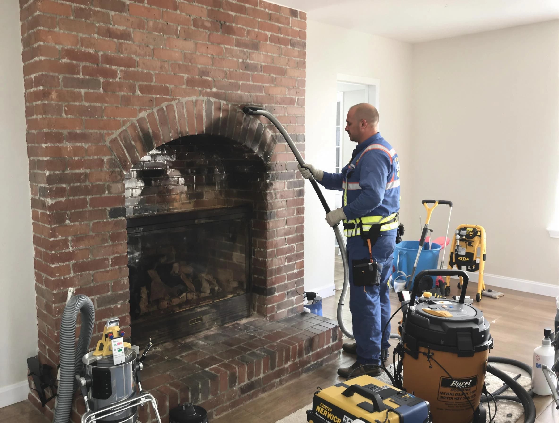 Casa Grande Chimney Sweep expert performing detailed chimney sweep in Casa Grande, AZ