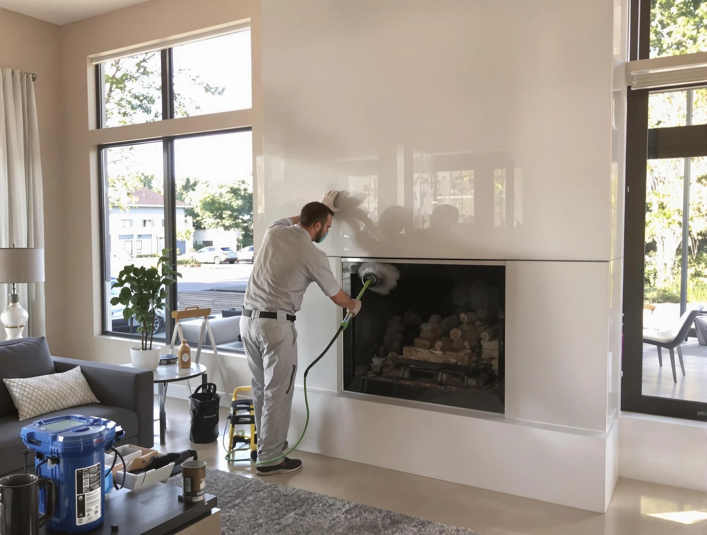 Casa Grande Chimney Sweep performing thorough soot removal in Casa Grande, AZ