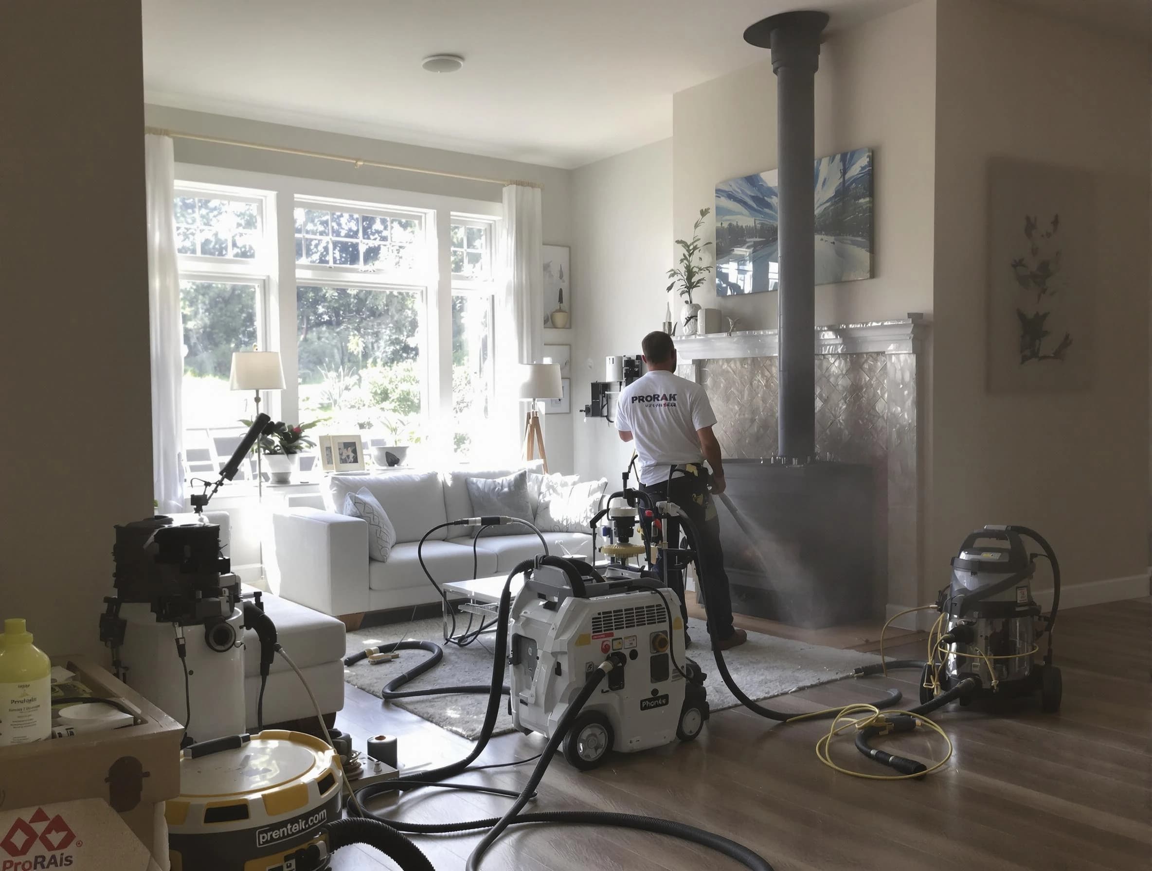 Soot removal service by Casa Grande Chimney Sweep for a fireplace in Casa Grande, AZ
