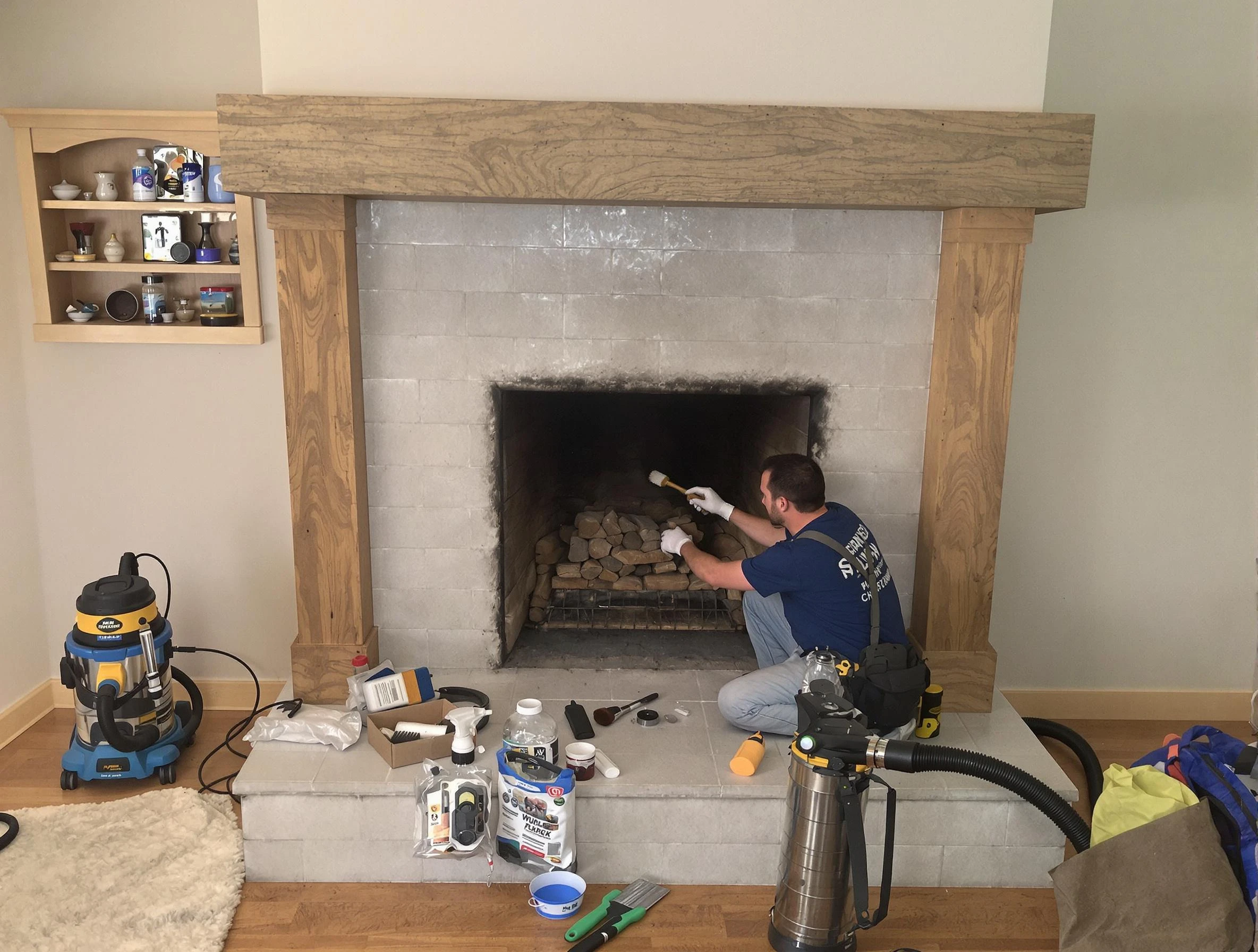 Detailed creosote removal process by Casa Grande Chimney Sweep in Casa Grande, AZ