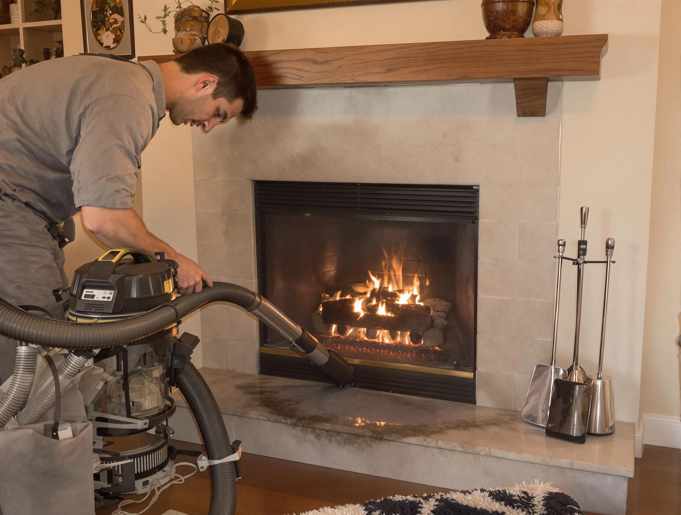 Routine fireplace upkeep by Casa Grande Chimney Sweep in Casa Grande, AZ